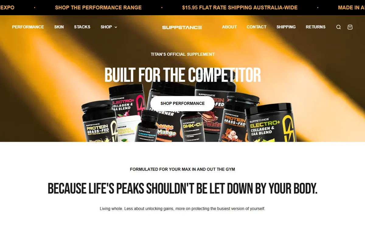Suppstance storefront
