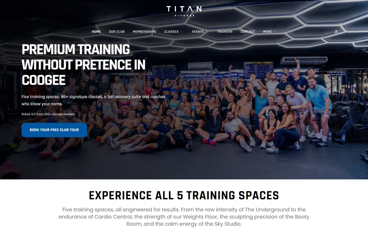 Titan Fitness storefront